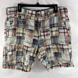 Vintage, Y2K, Patchwork, Charleston Threads, Men's Shorts,‎ Casual Size 38